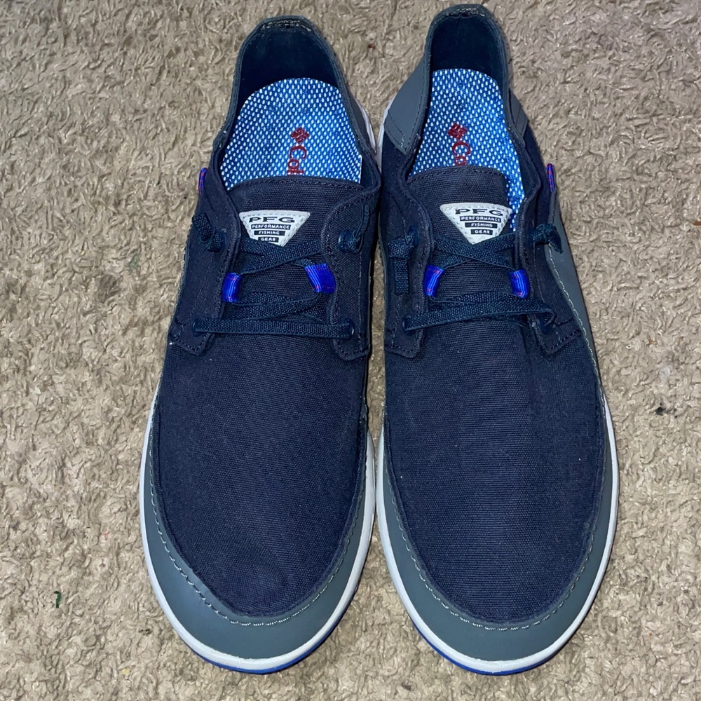 Columbia PFG Bahama Vent Relax Navy Men's Boat Shoes - Picture 2 of 8